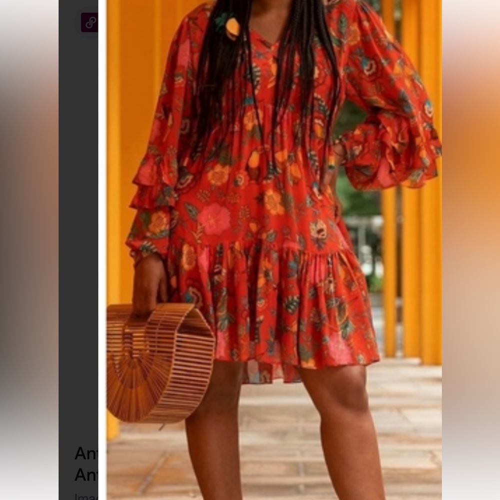 FARM Rio Red Floral Dress - Picture 4 of 11